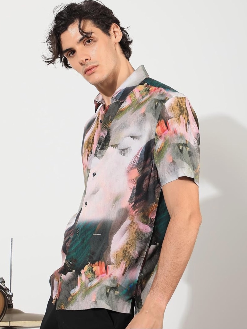 Rare Rabbit Regular fit Abstract Print Shirt - Picture 2 of 8